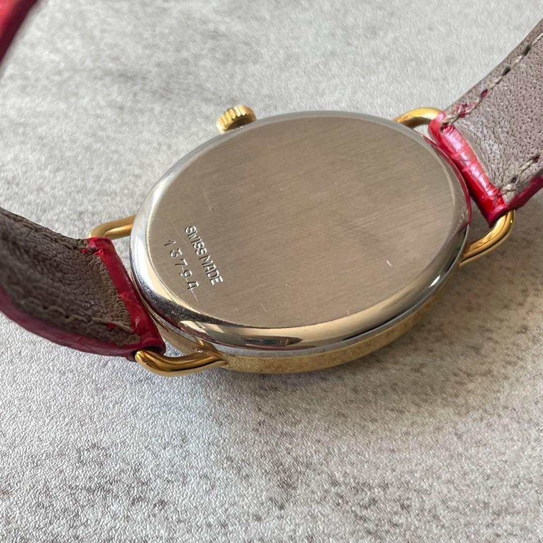 稼動品　obray オブレイ　ヴィンテージ　手巻き　　腕時計　ゴールドオーバル