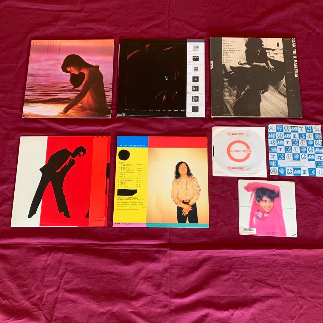 中島みゆき 井上陽水　山下達郎　LPセット　昭和ベストヒット曲シングル3枚付