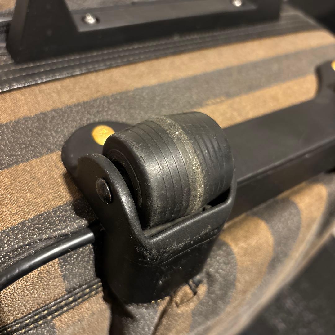 Fendi ストライプ柄 中型キャリーケース