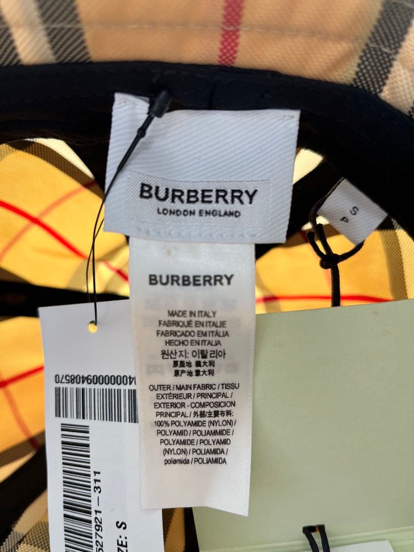 期間限定値下げ【新品未使用】BURBERRY バケットハットS イタリア製