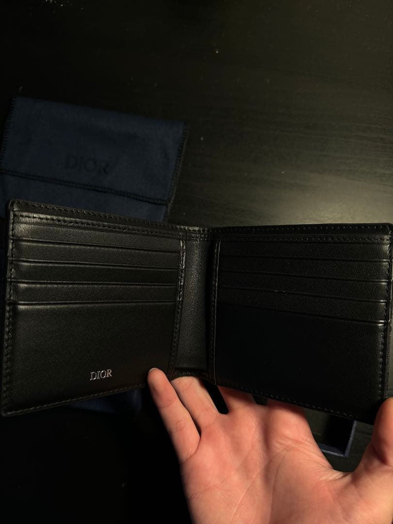 Dior 二つ折り財布 ブラウン レザー 即決不可