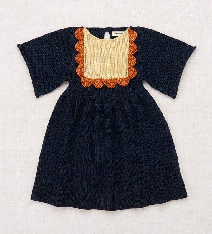 ワンピース misha&puff Scallop Bib Dress Ink