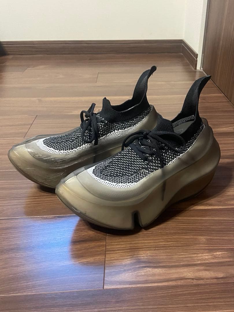 grounds ORCA ブラック　ベージュ25cm スニーカー 厚底