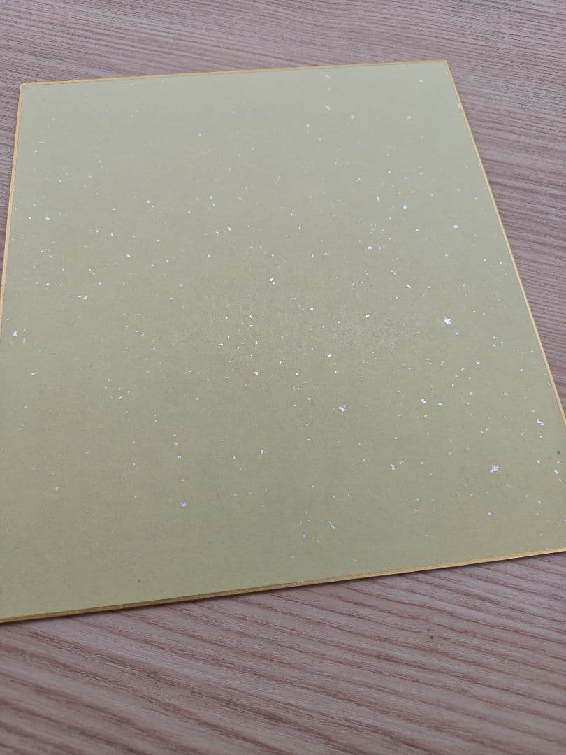 タッチ　手描きイラスト入りサイン色紙