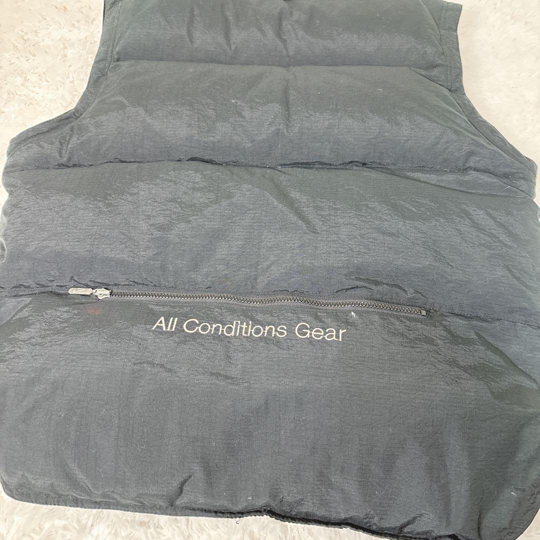 NIKE ACG ダウンジャケット　ベスト　105 大きい　刺繍ロゴ　黒