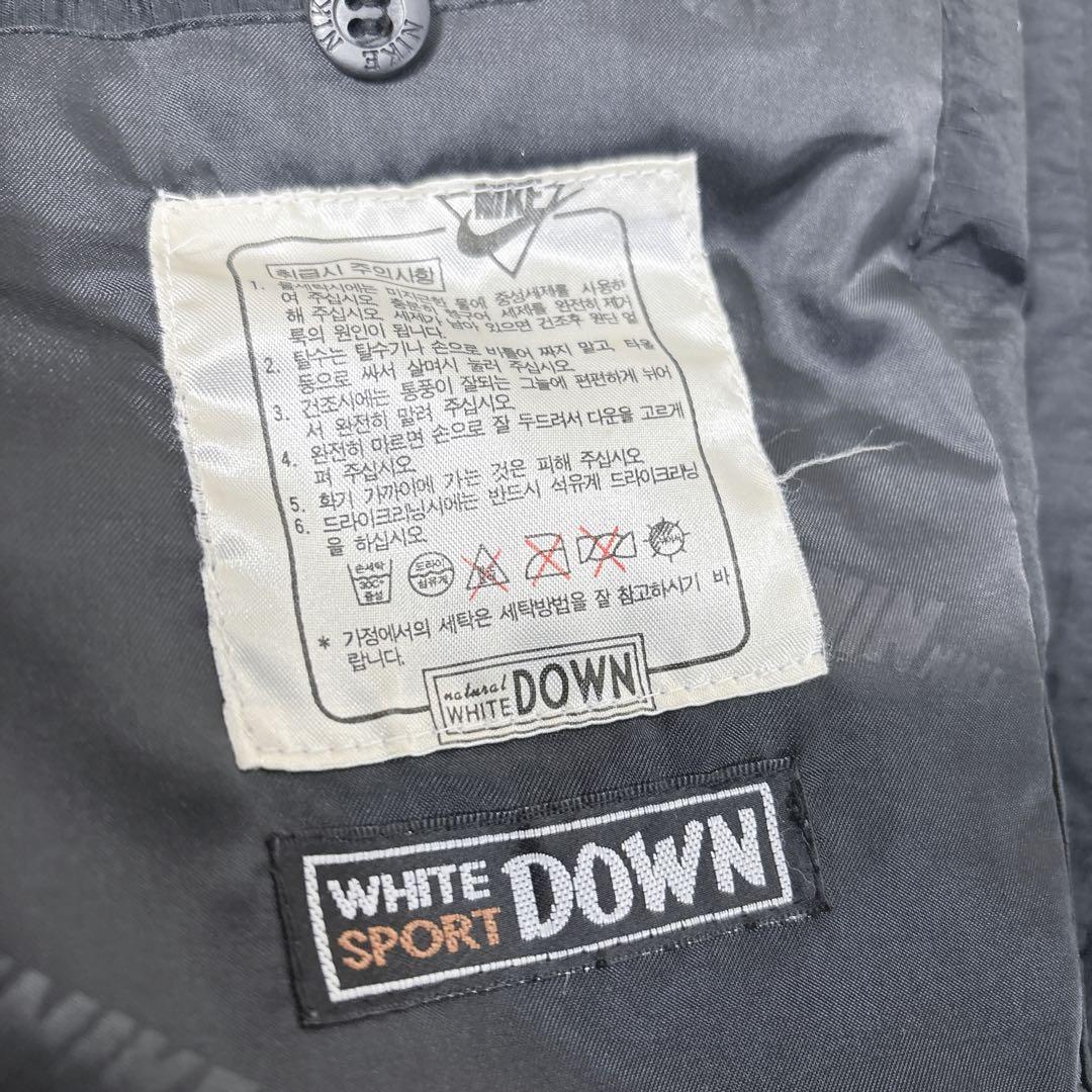 NIKE ACG ダウンジャケット　ベスト　105 大きい　刺繍ロゴ　黒