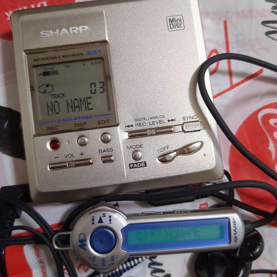 SHARP MD-MT831 ポータブル MDレコーダー