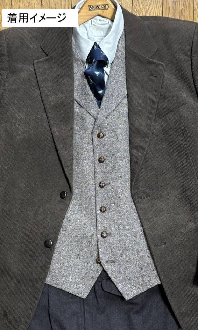 ＡＢ７ ＸＬ スリーピース + 未使用替えパンツ　トラッド ツイ ード