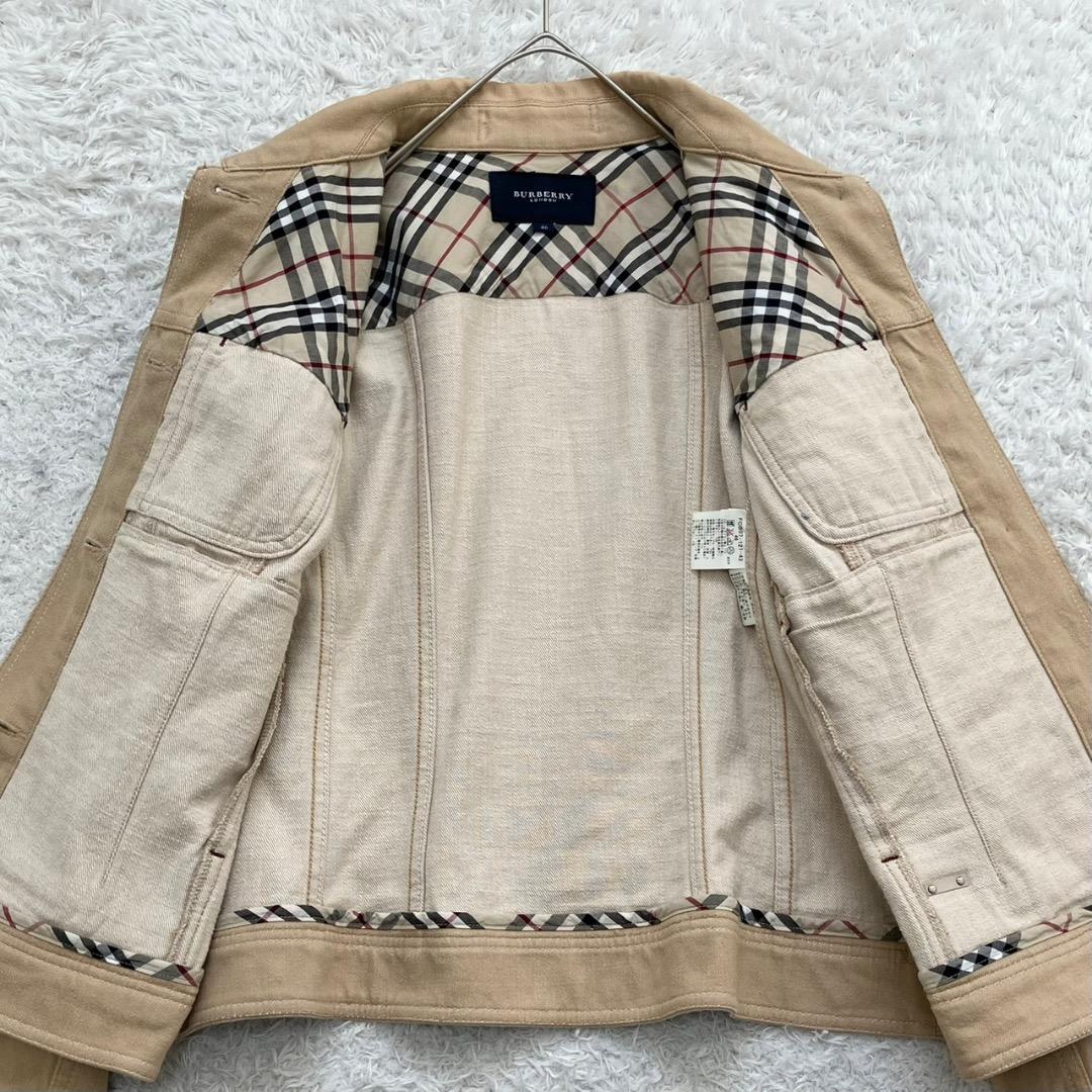 美品✨バーバリーロンドン デニムジャケット ノバチェック 大きいサイズ 46