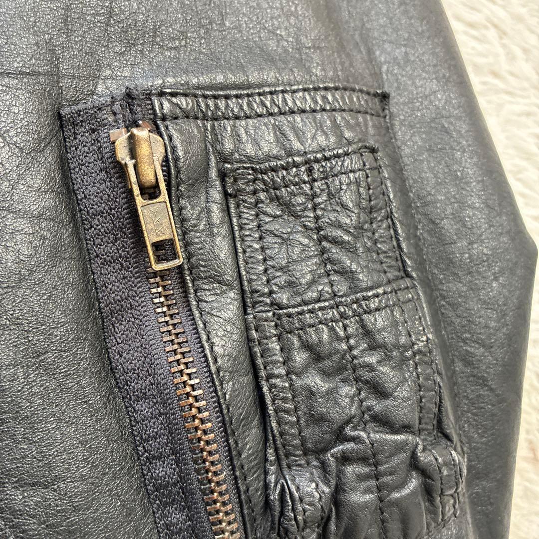 80s CWU-45/P 本革フライトジャケット Mサイズ ブラック