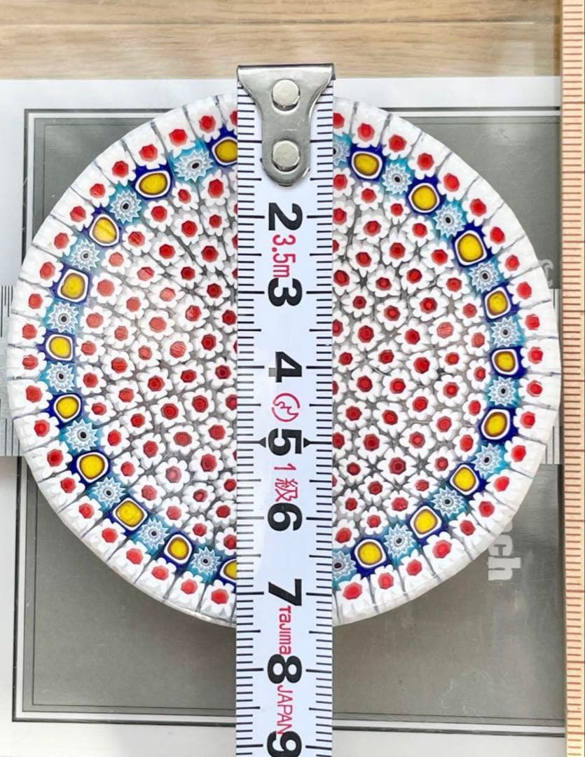 イタリア製 ベネチアンガラス ミルフィオリ小皿