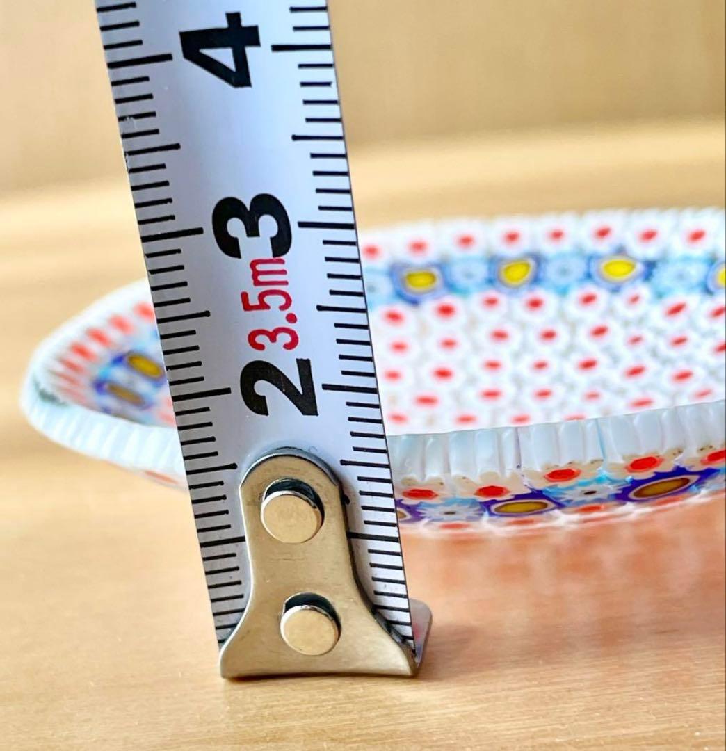 イタリア製 ベネチアンガラス ミルフィオリ小皿