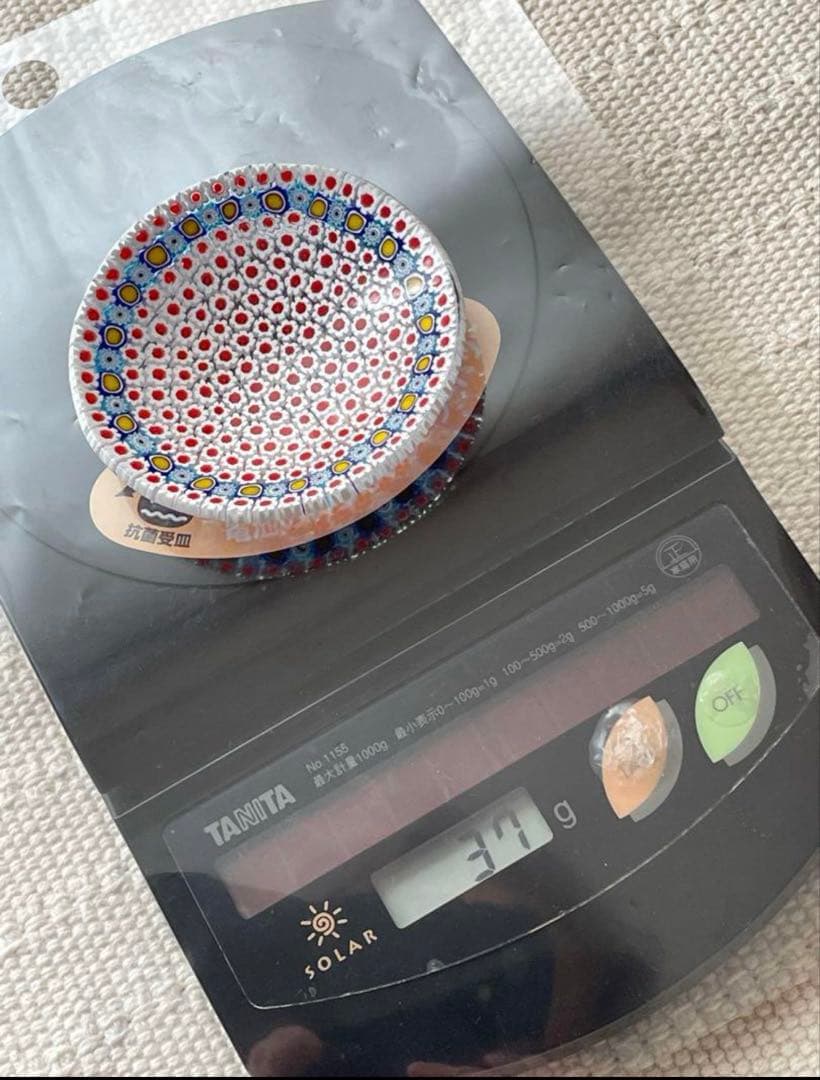 イタリア製 ベネチアンガラス ミルフィオリ小皿