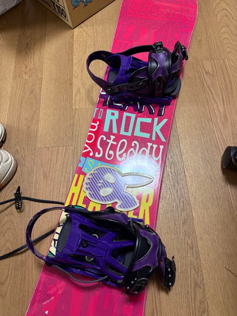 SABRINA 144 スノーボード ピンク