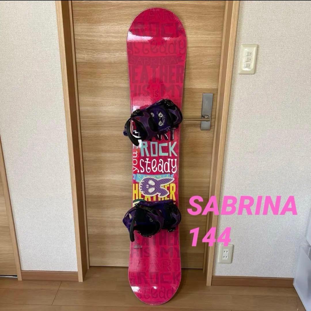 SABRINA 144 スノーボード ピンク