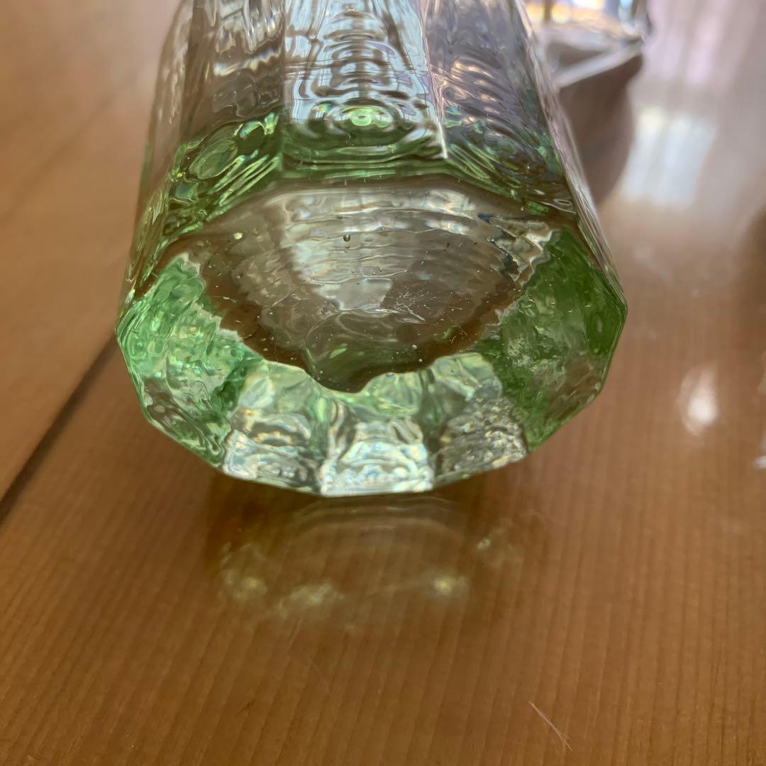 全て作家物　ガラスオブジェ２点と一輪挿し２点　崖の上のポニョ