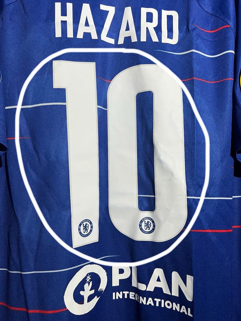 【正規品・タグ付】アザール ＃１０ チェルシー１８／１９ EL決勝仕様 (H)