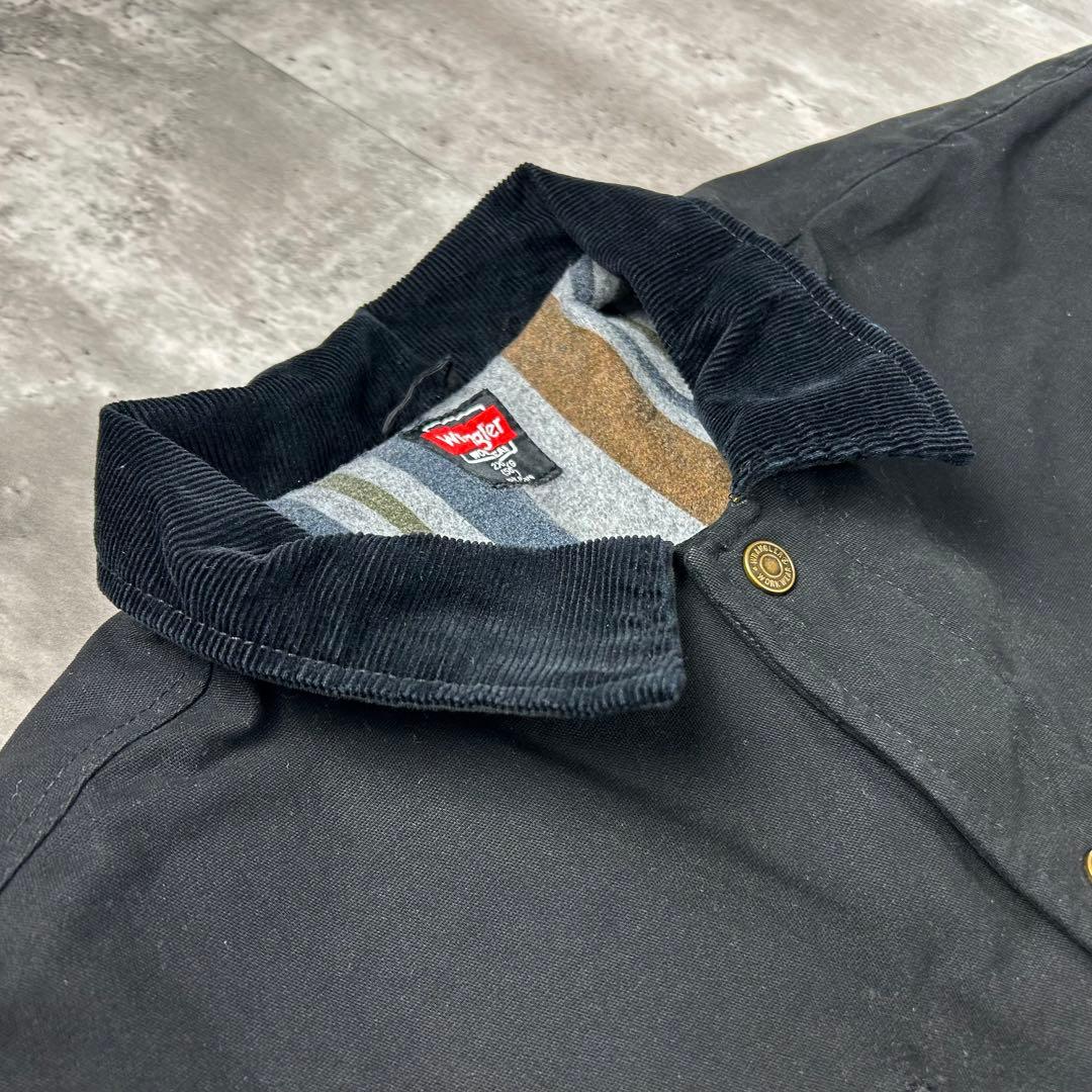 ラングラー ロゴタグ カバーオール ワークジャケット ブラック 2XL 6113