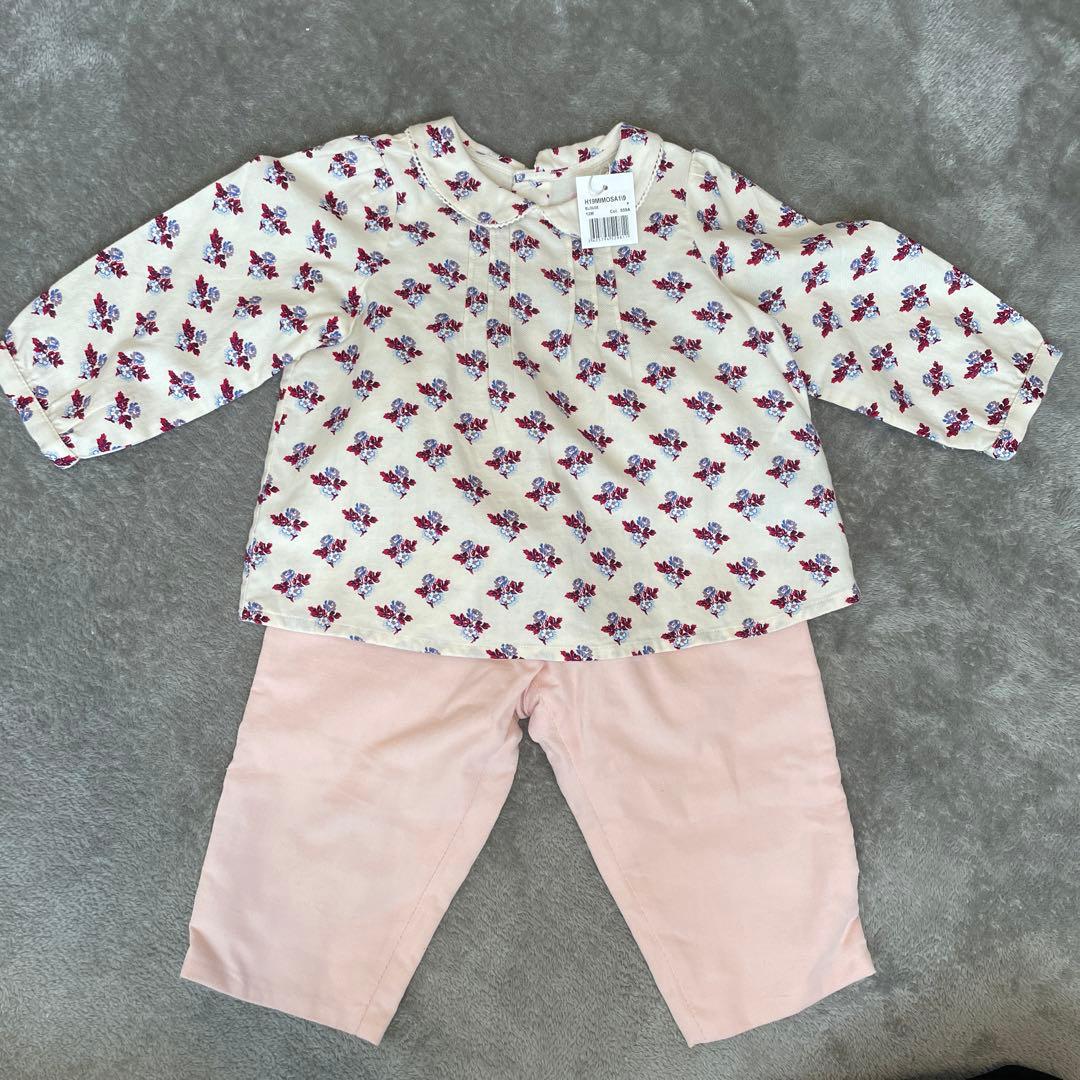 M*8様 ポンポワン ブラウス ベビーパンツ セット