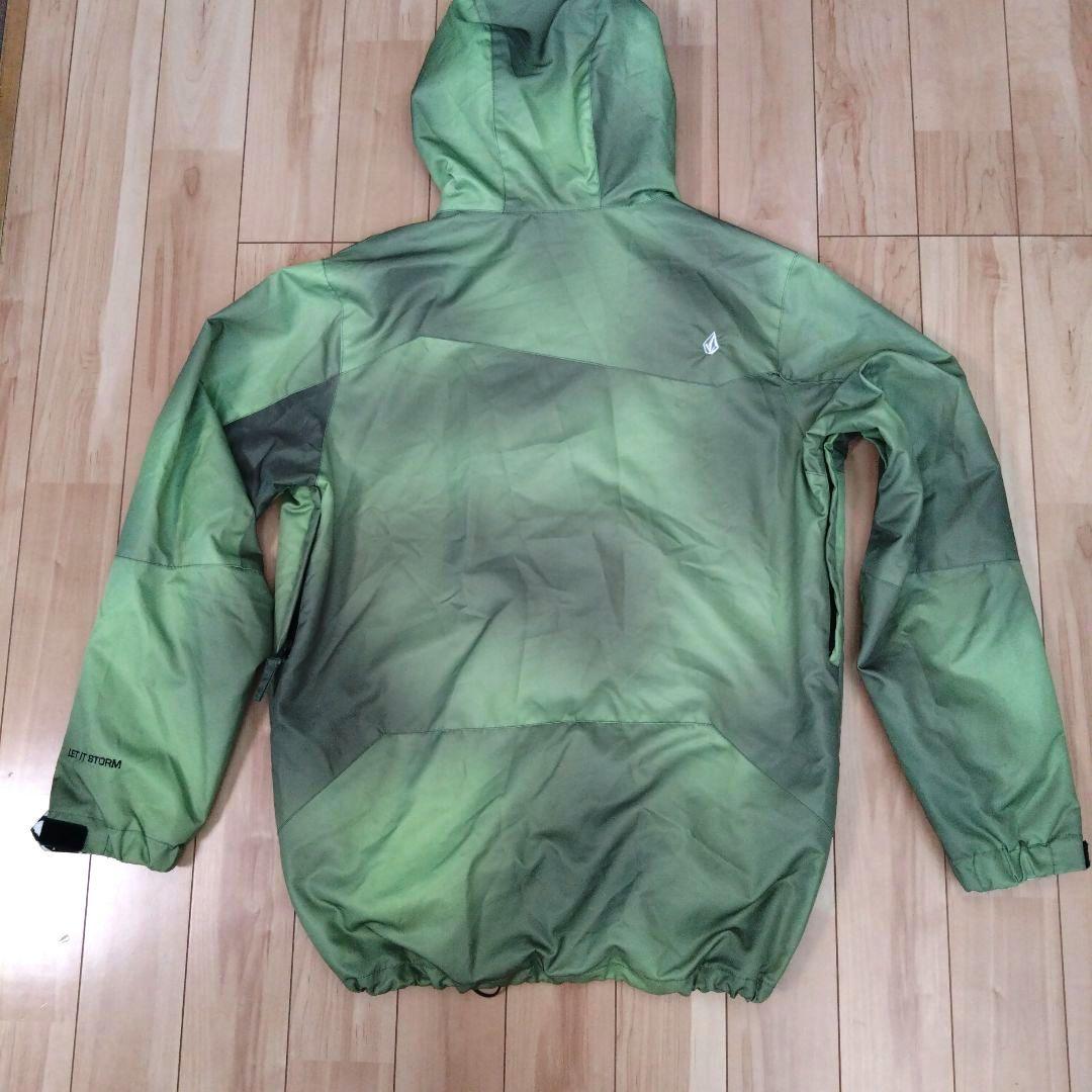 【美品】ボルコム VOLCOM スノーボードウェア ジャケット グリーン M