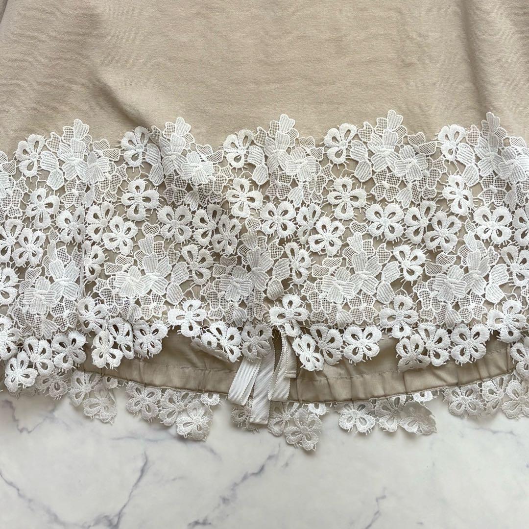 BEARDSLEY ビアズリー 裾レース カットソー