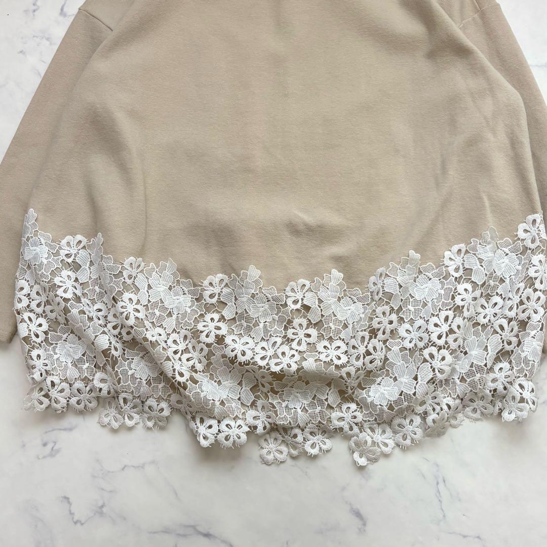 BEARDSLEY ビアズリー 裾レース カットソー