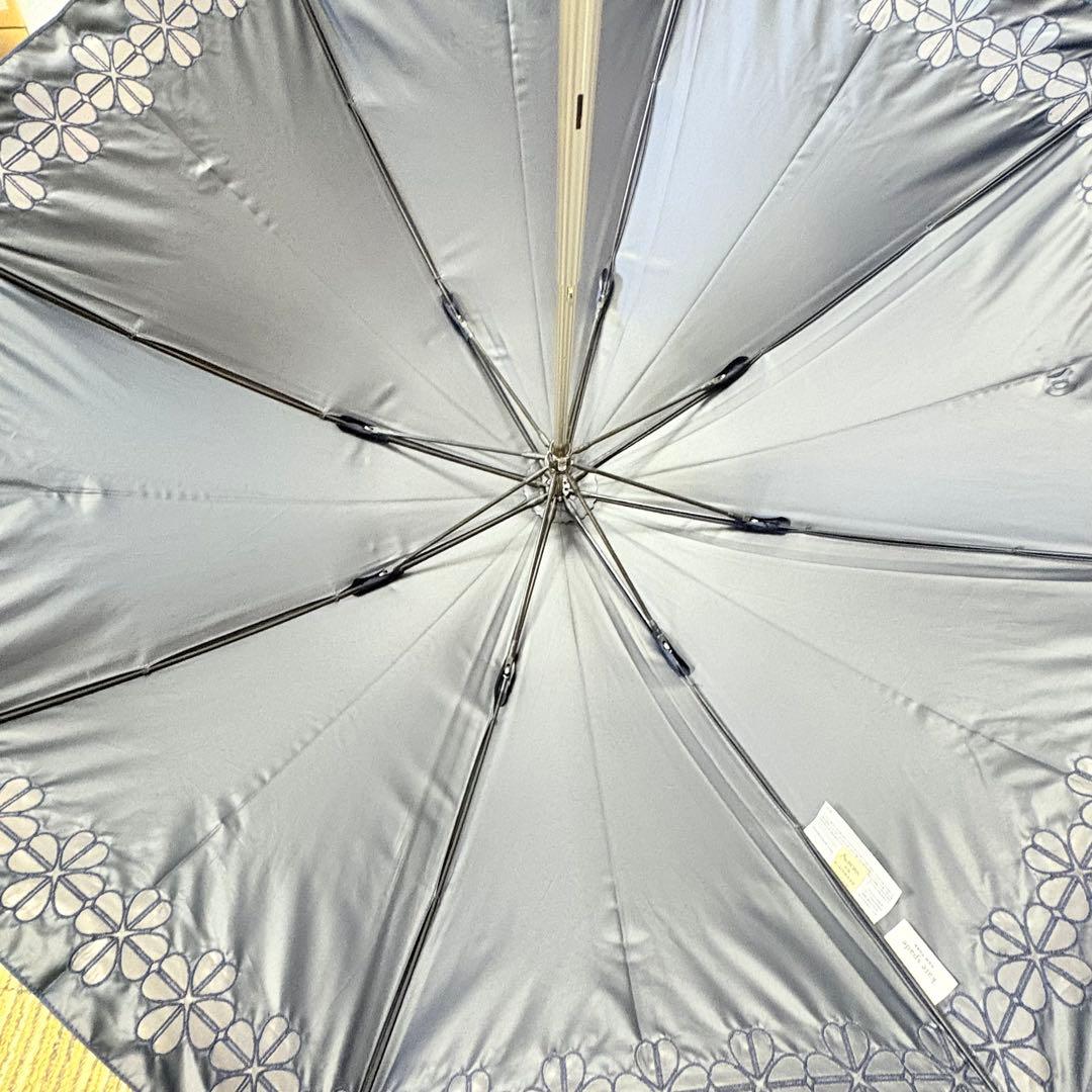 kate spade ケイトスペード　晴雨兼用小傘　UV ネイビー　金ロゴ