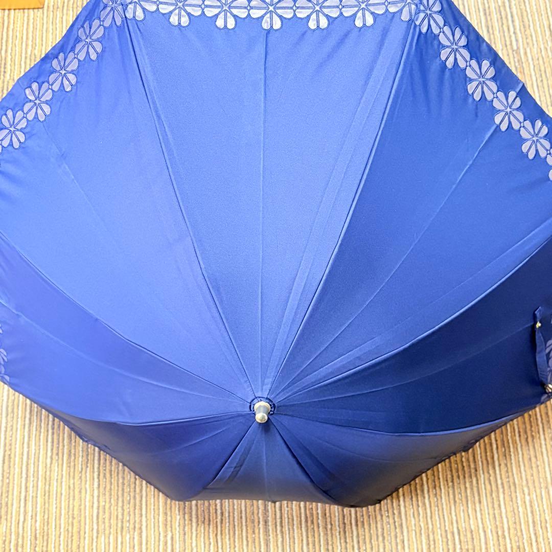 kate spade ケイトスペード　晴雨兼用小傘　UV ネイビー　金ロゴ