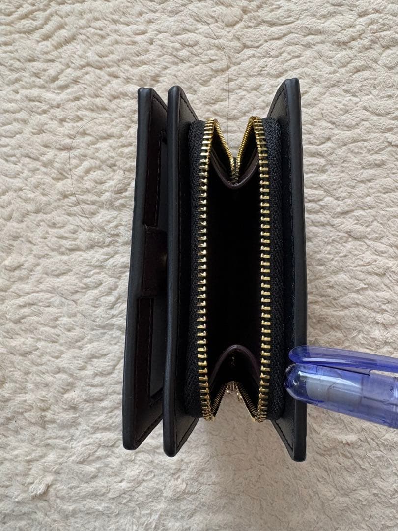 COACH 二つ折り財布 ブラウン レザー 保存袋付き