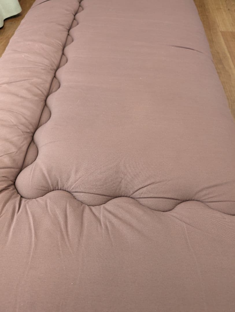 敷布団　掛け布団　ブラウン　 セミダブル 羽毛布団　敷き布団　極厚