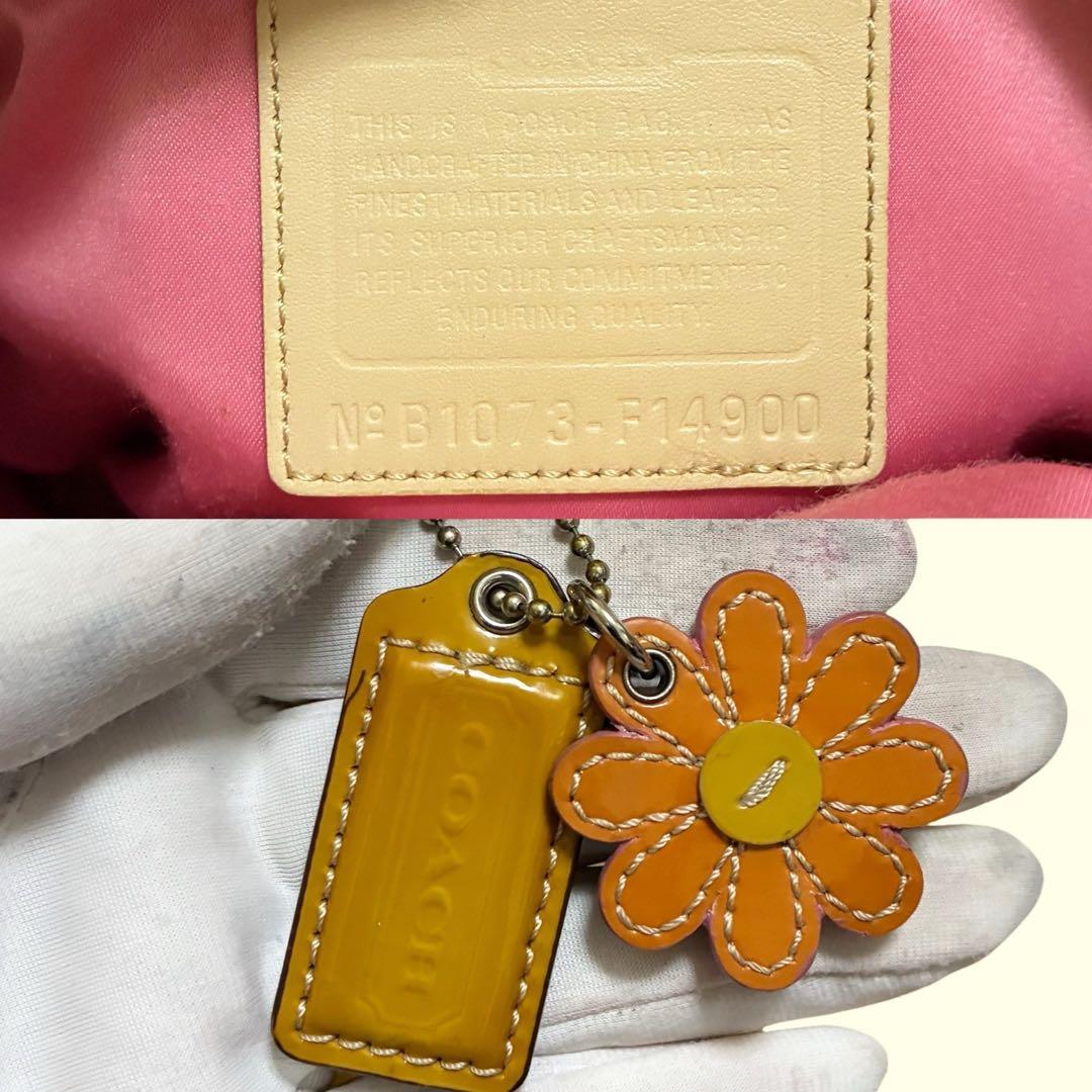 希少✨COACH コーチ パッチワーク マルチカラー Y2K ハンドバッグ