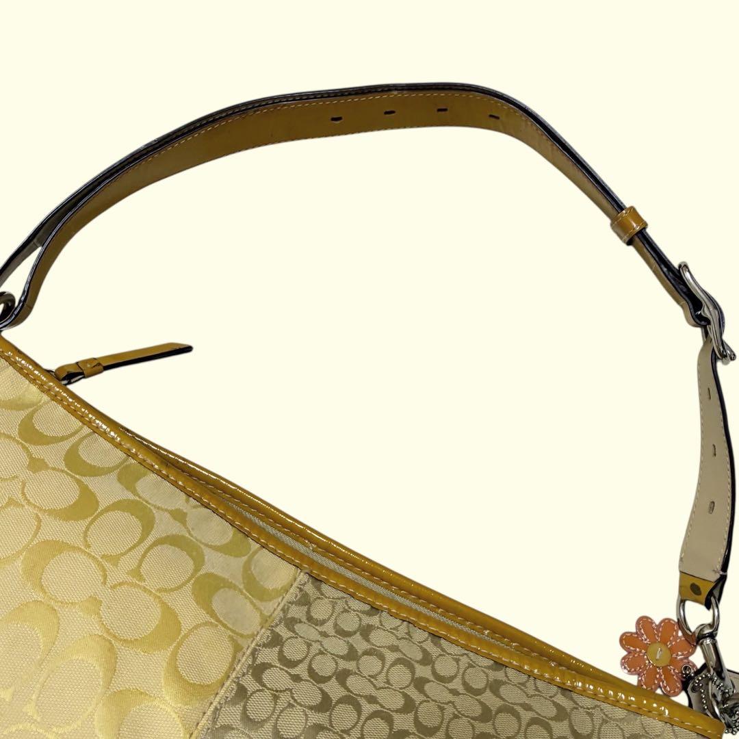 希少✨COACH コーチ パッチワーク マルチカラー Y2K ハンドバッグ