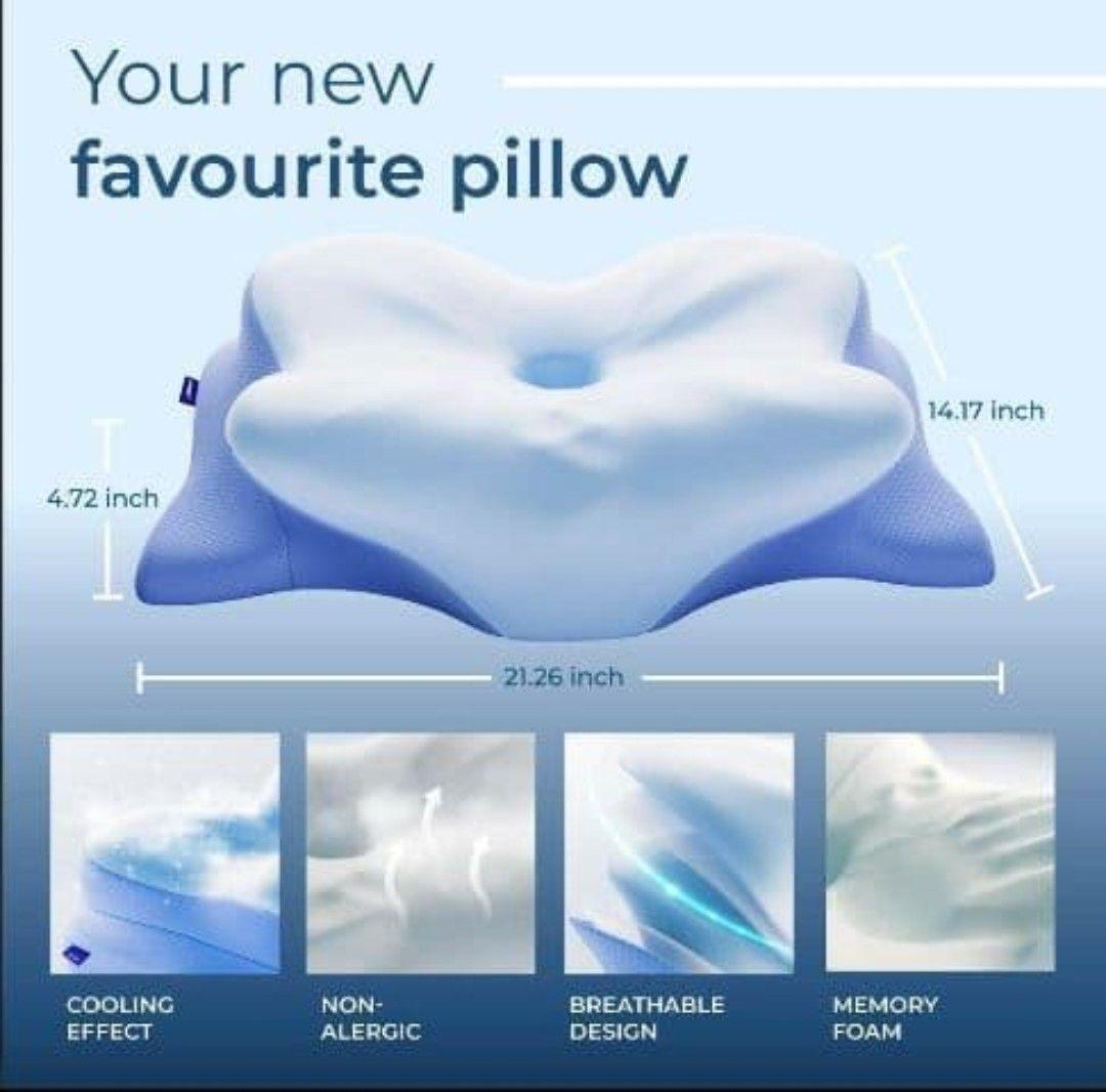 Derila Ergo　デリラエルゴ 快適な睡眠の為の頸部ネックピローカバー付き