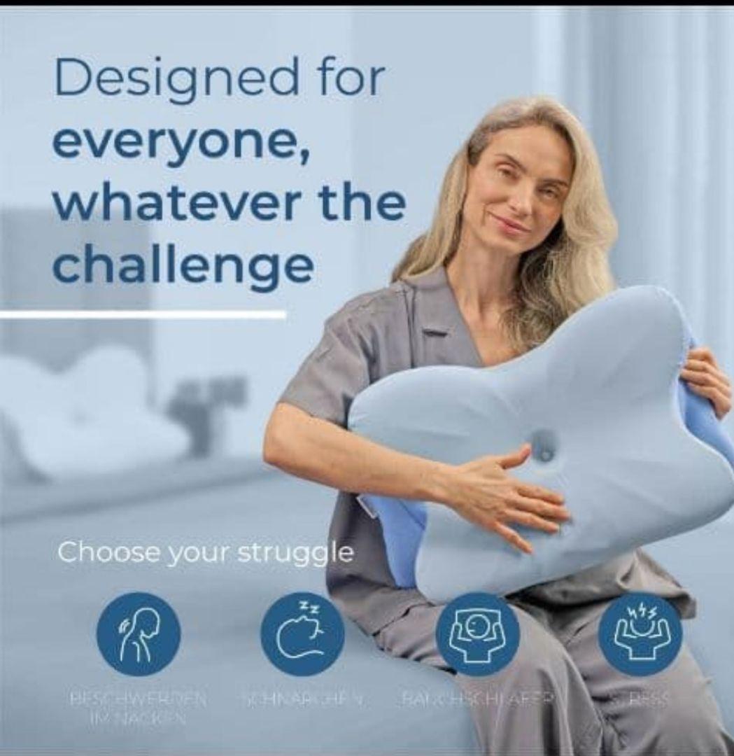 Derila Ergo　デリラエルゴ 快適な睡眠の為の頸部ネックピローカバー付き