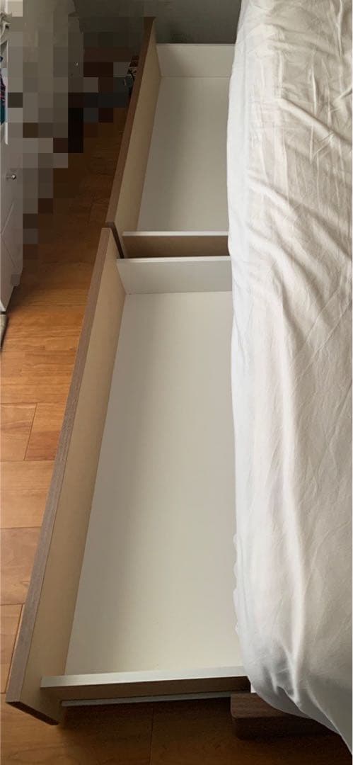 ※期間限定※ニトリ　クイーンサイズベッドフレーム(引き出し付)