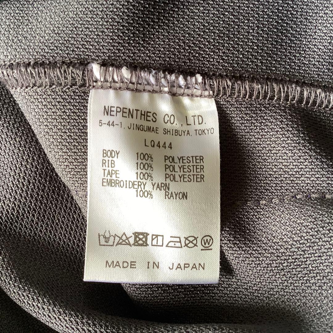 別注 Needles トラックジャケット グレーxパープル Lsize