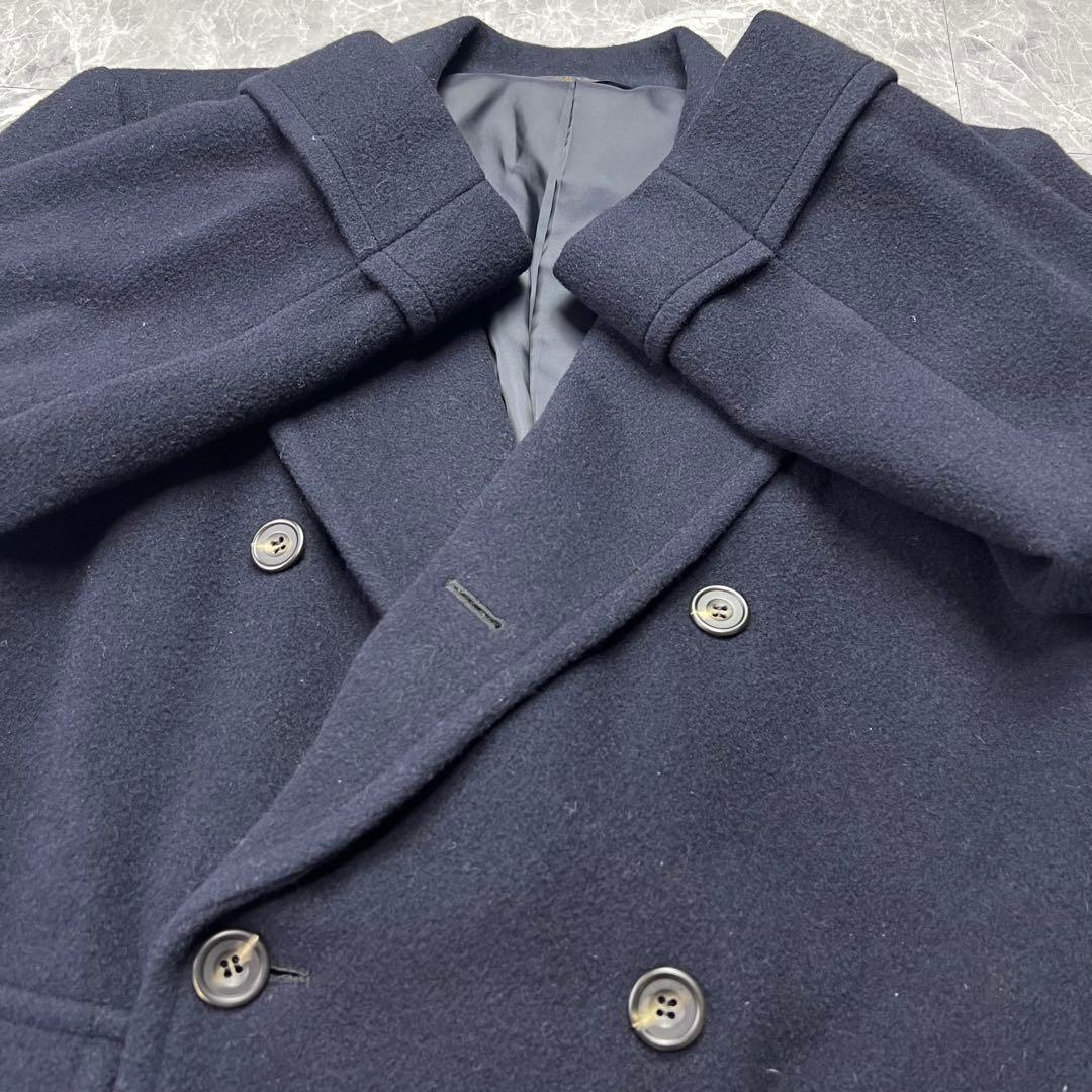 極美品　ラルフローレン　チェスターコート　ダブル　ネイビー　ウール　A5