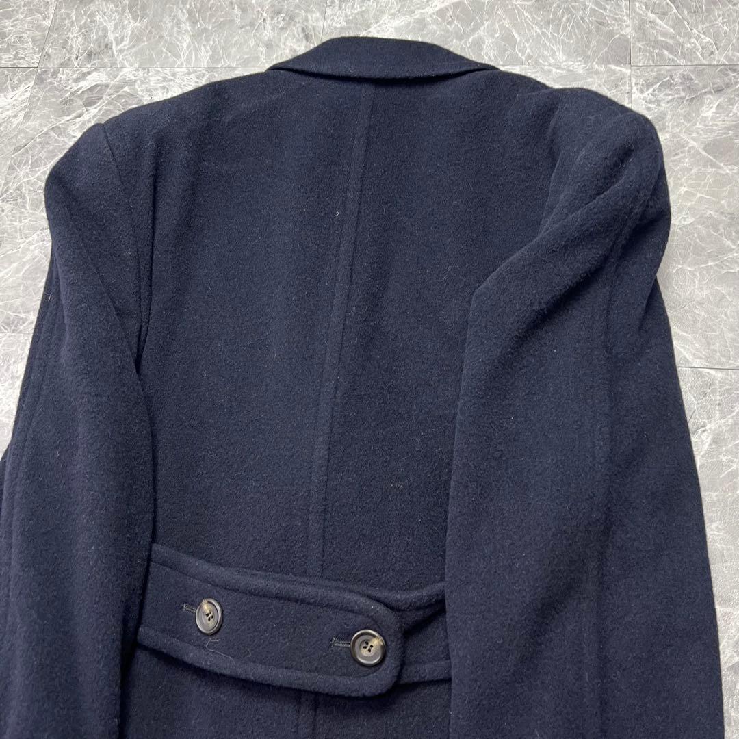 極美品　ラルフローレン　チェスターコート　ダブル　ネイビー　ウール　A5