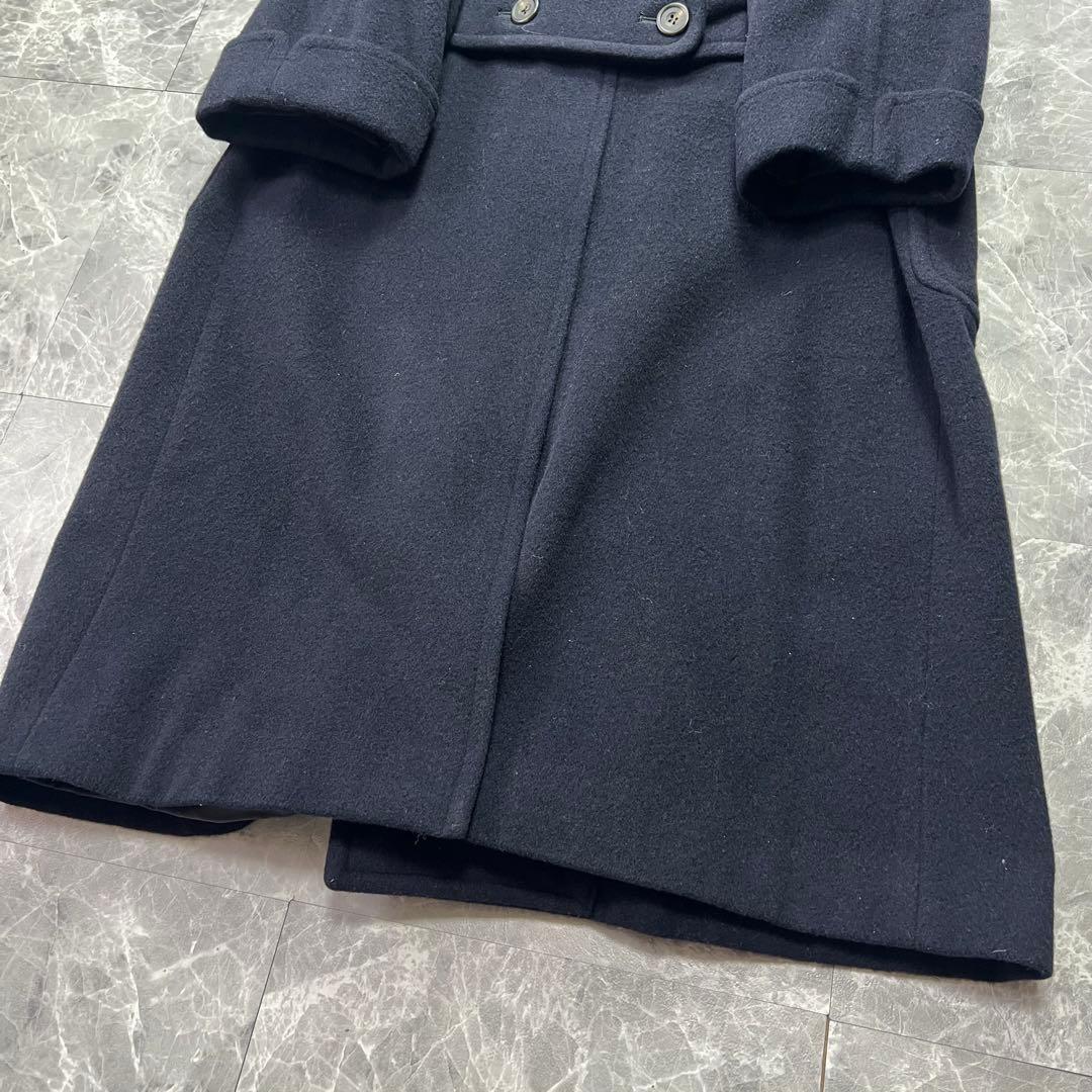 極美品　ラルフローレン　チェスターコート　ダブル　ネイビー　ウール　A5