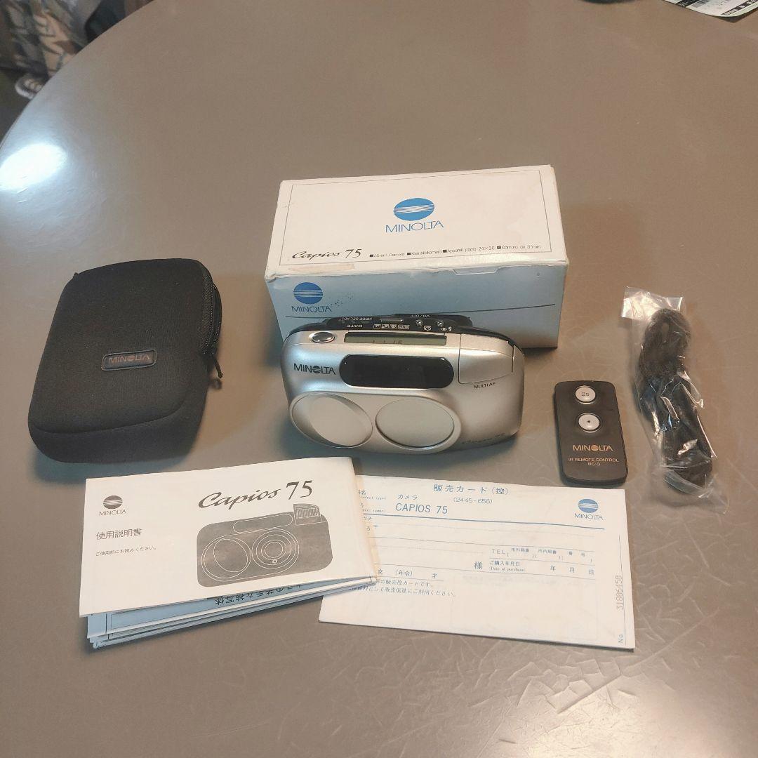 極美品 Minolta Capios75 ミノルタ コンパクト フィルム カメラ