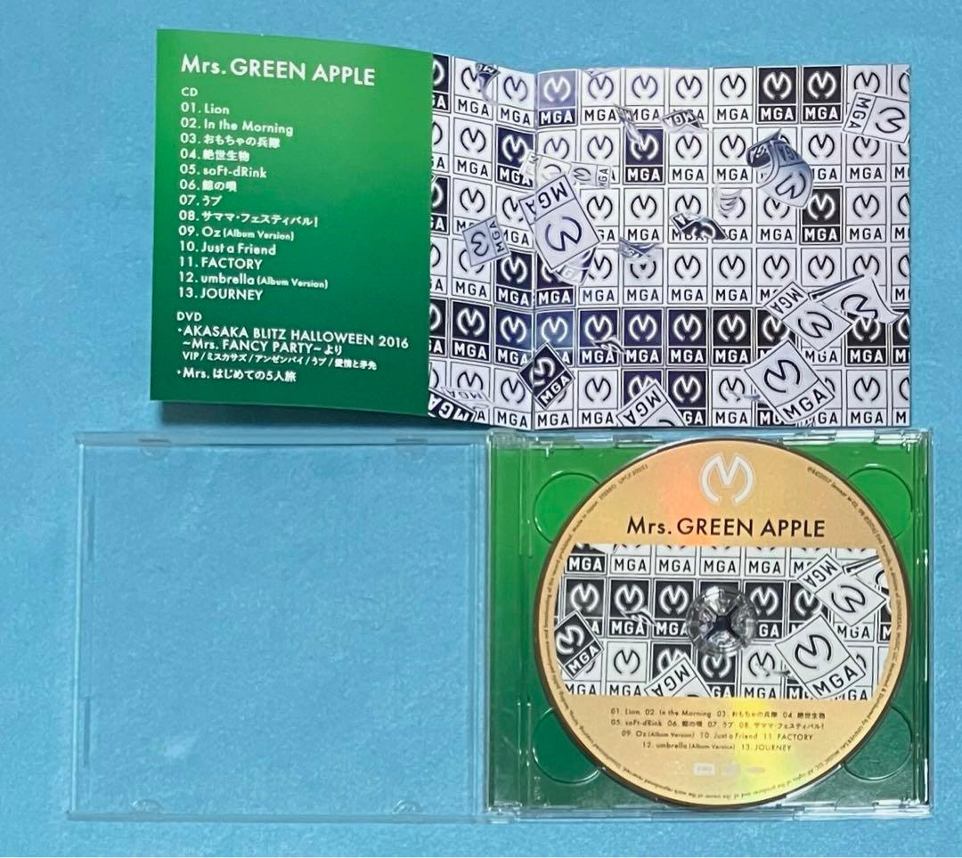 Mrs.GREEN APPLE 初回限定盤 2nd アルバム ステッカー ミセス