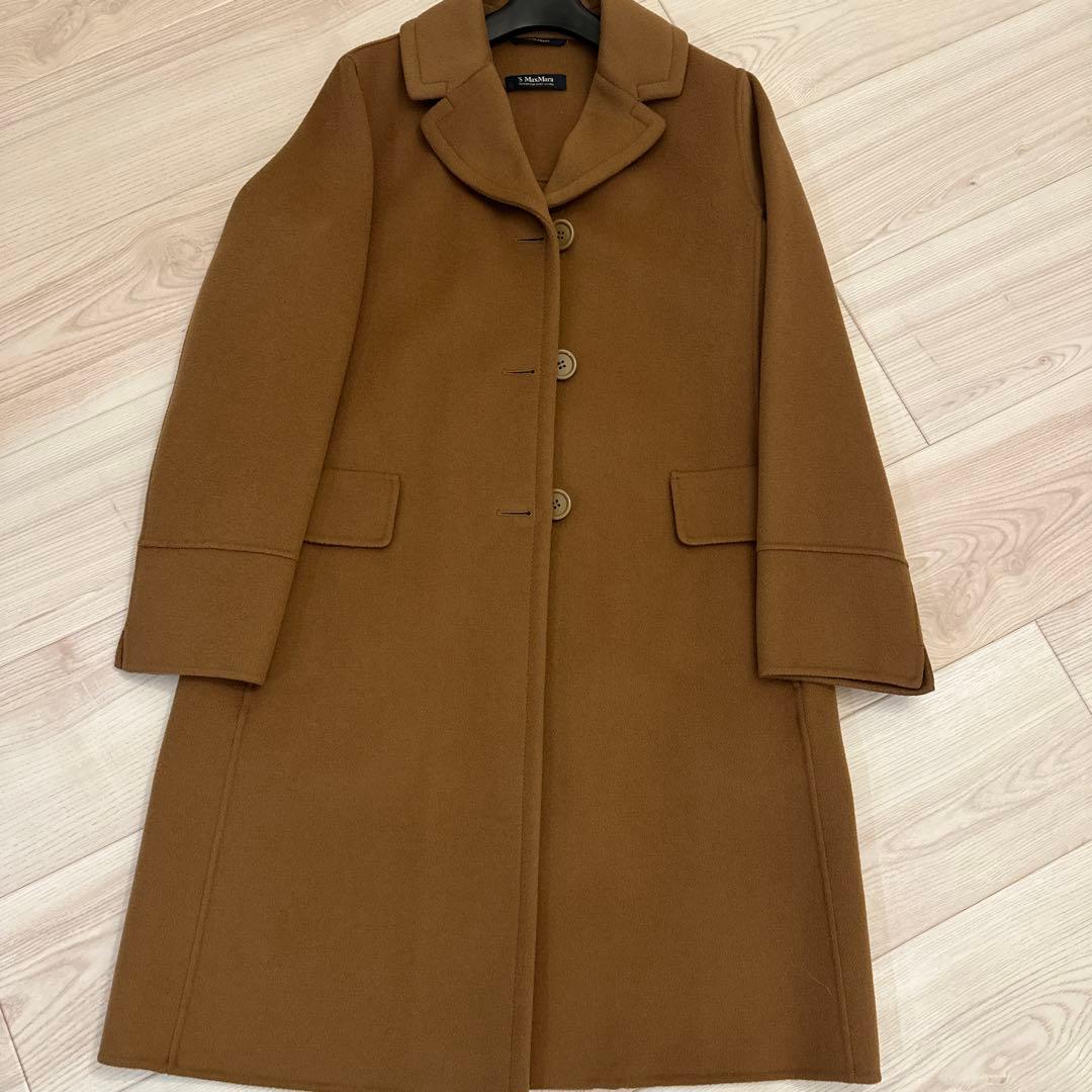 'モカ　S MaxMara チェスターコート ブラウン