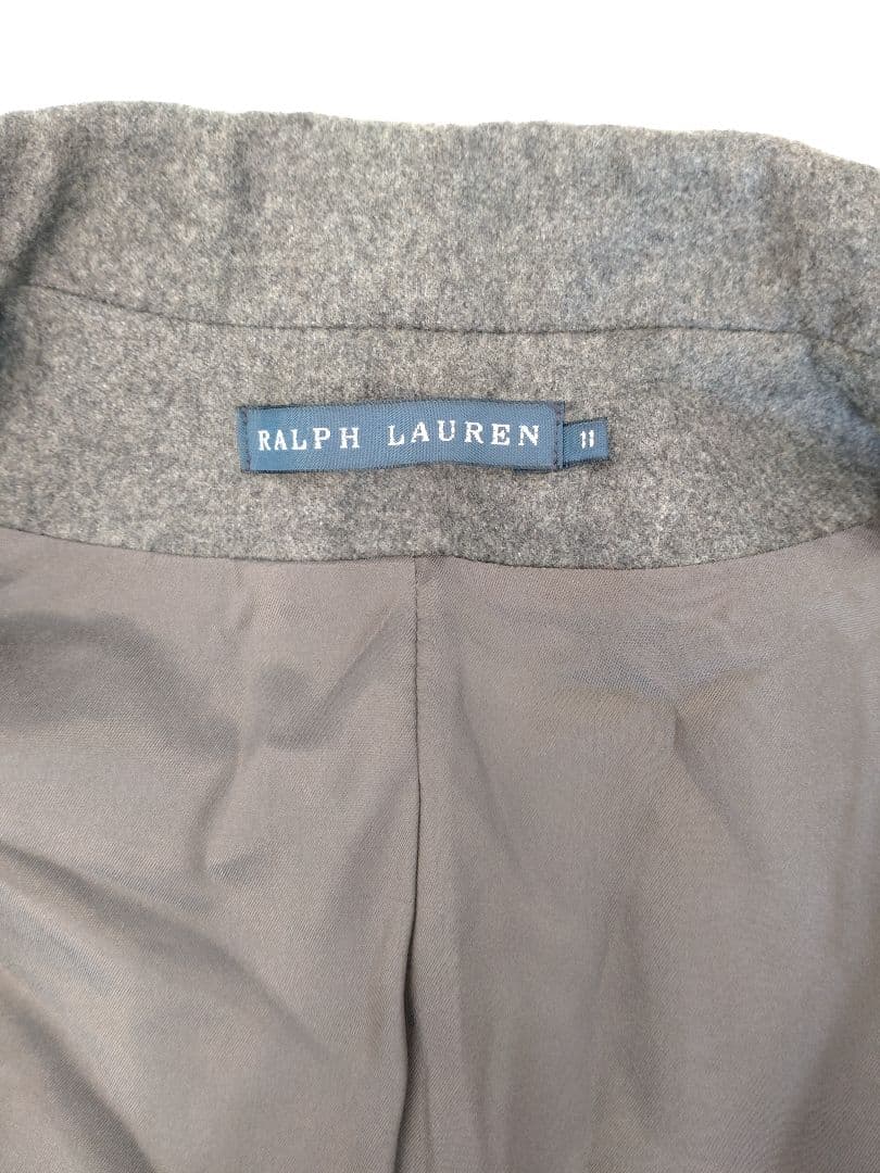 ラルフローレン　カシミヤ、アンゴラ混　グレー テーラードジャケット