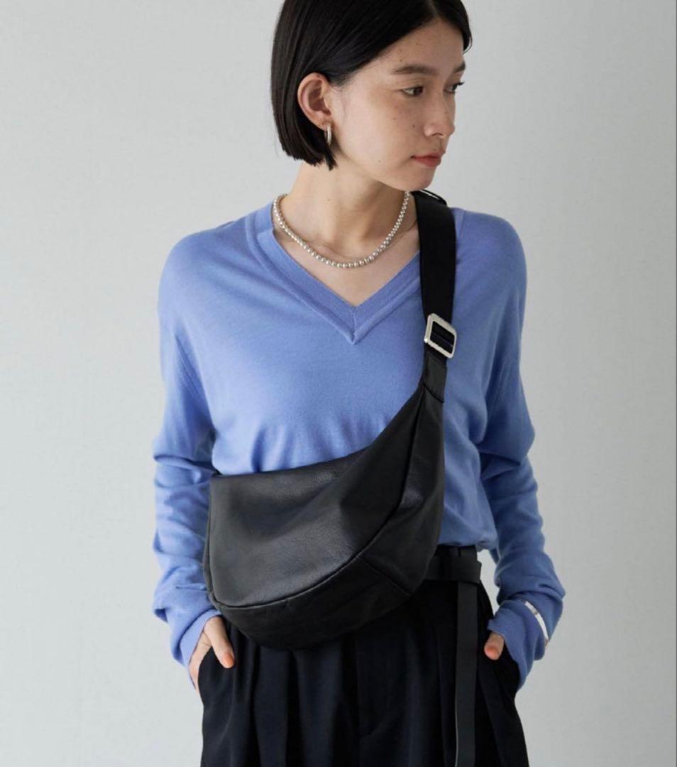 russet ラシット ソフトレザーラウンドショルダーバッグ ゴールド金具