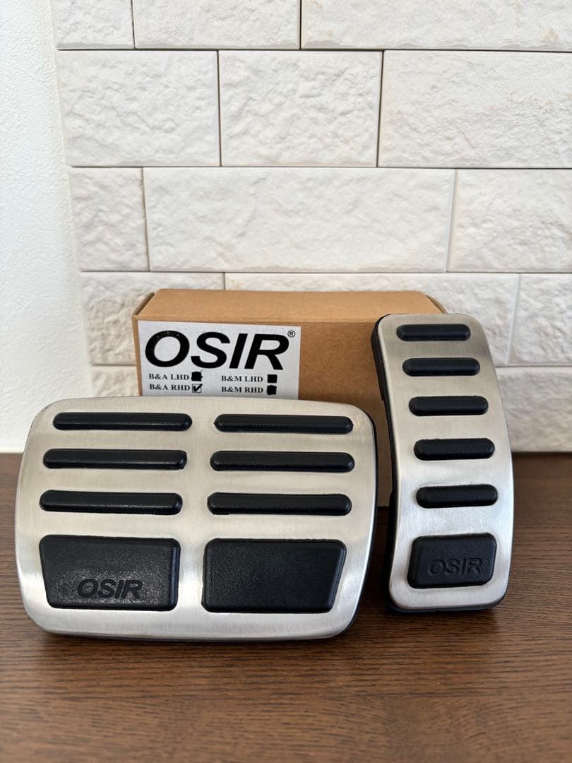 OSIR ステンレス　アクセル・ブレーキペダルカバー2個セット