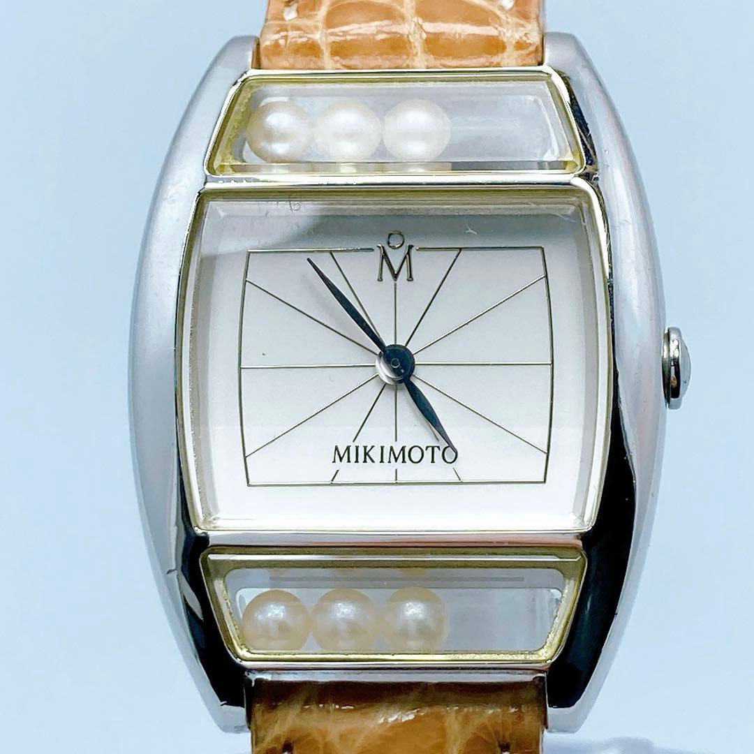 584 ミキモト　パールウォッチ　6P パール　クォーツ　腕時計