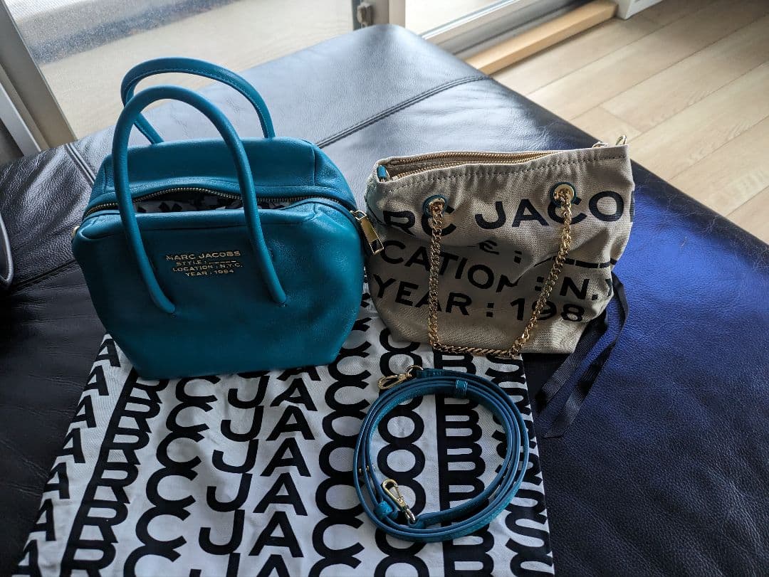 MARC JACOBS ターコイズ ショルダーバッグ
