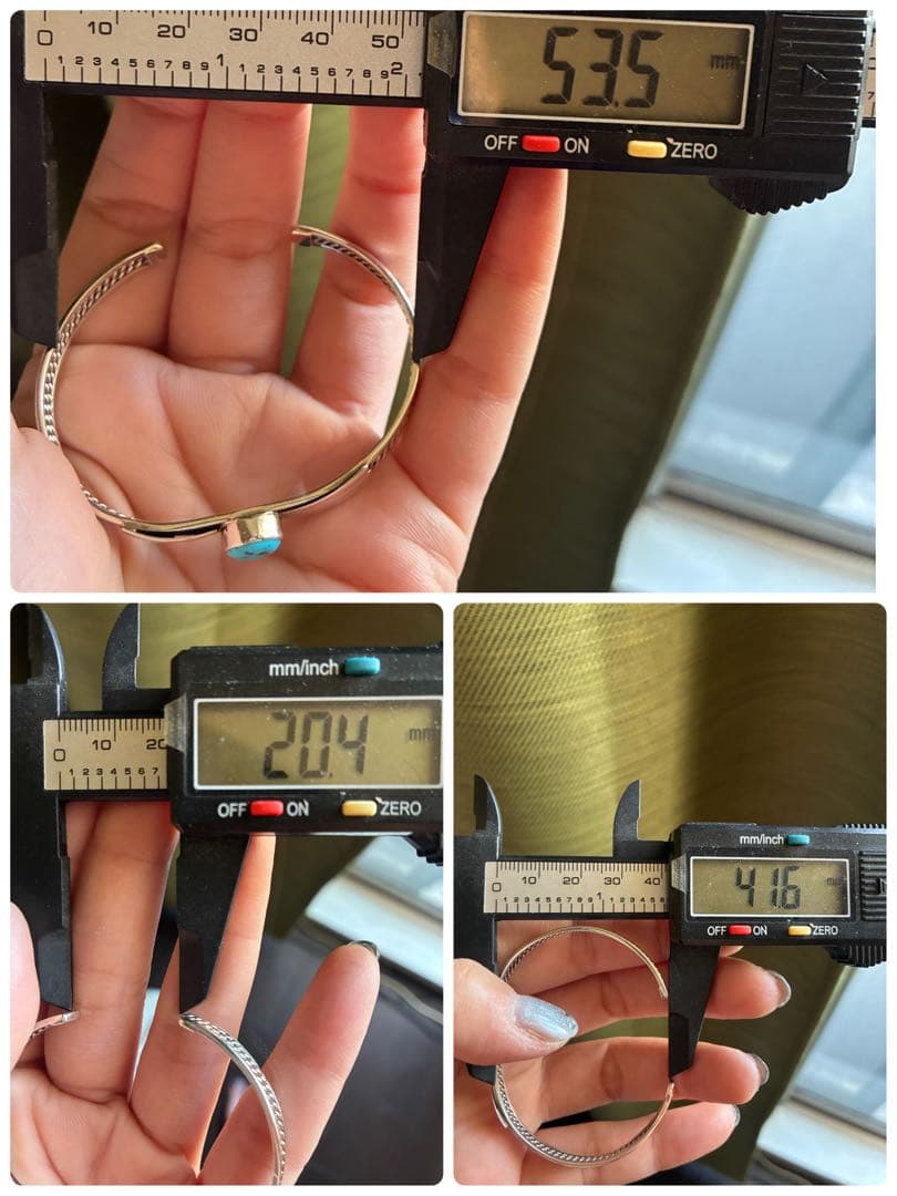 激レア✨95年前の超ヴィンテージ品❗️スリーピングビューティーターコイズ925カフ