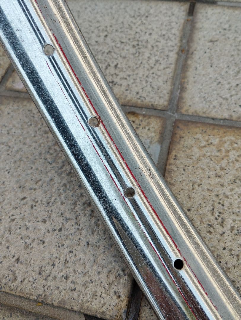 稀少新品 26 1 3/4BEリム 40穴 昭和30年代 柳原工業 軽運搬車