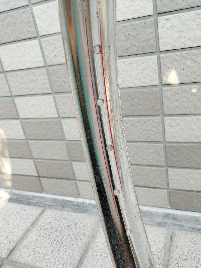 稀少新品 26 1 3/4BEリム 40穴 昭和30年代 柳原工業 軽運搬車